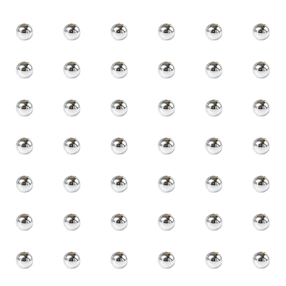 9173 90 Pieces Genuine 925 Sterling Silver Round Ball Beads 3mm Tiny Spacer